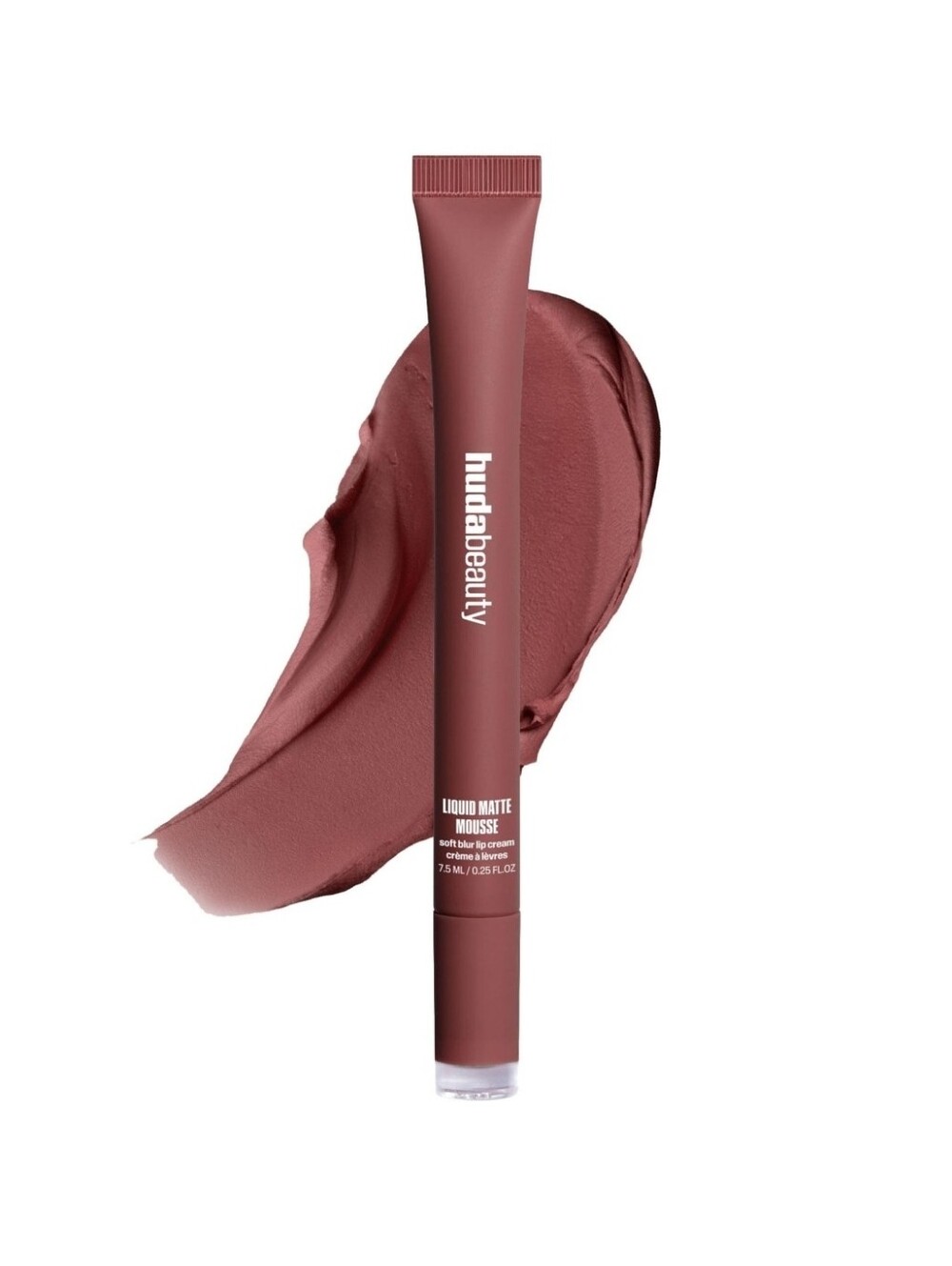 Huda Beauty Liquid Matte Mousse Soft Blur Lip Cream in Berry Brown BNIB